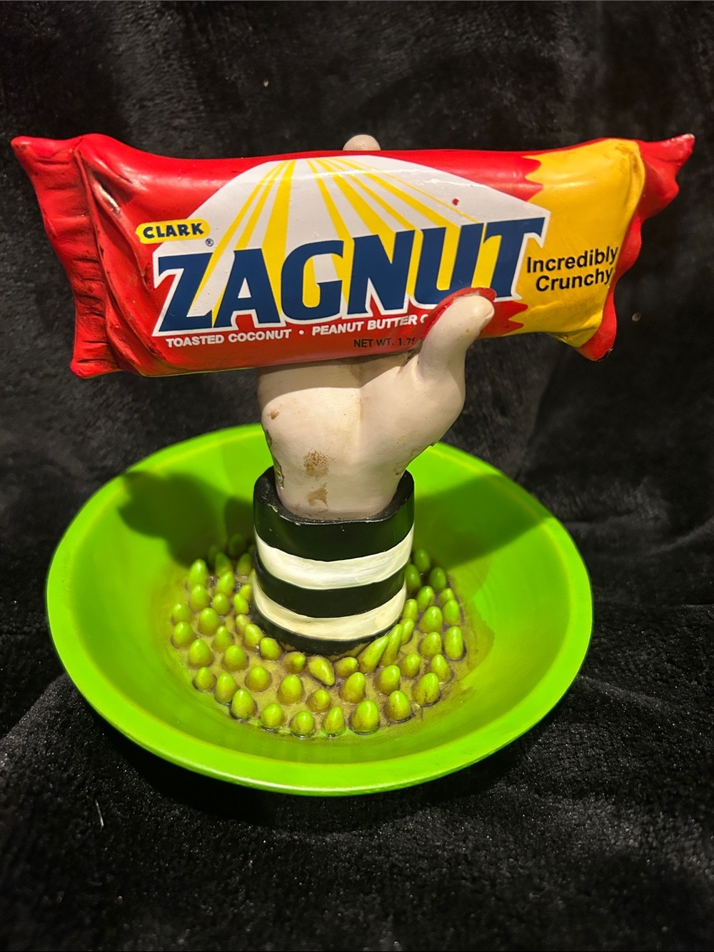 New Beetlejuice Trinket Tray Clark Zagnut candy Halloween decor